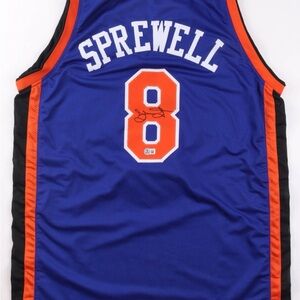 Latrell Sprewell Signed Jersey (Beckett)